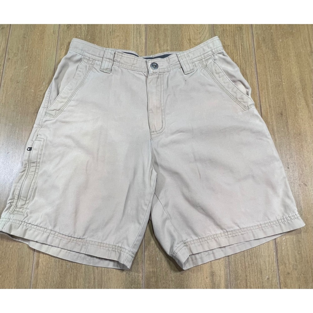 Columbia Mens Omni-Shield Cargo Shorts Tan Khaki Hiking Utility 32W 9L